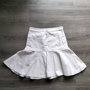 Marc Jacobs Cotton White Lined A-Line Skirt Women's Size 10